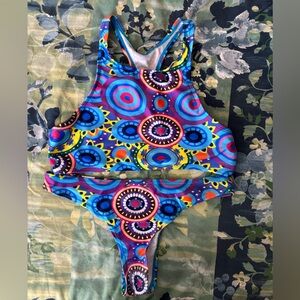 Colorful Patterned Bikini Set